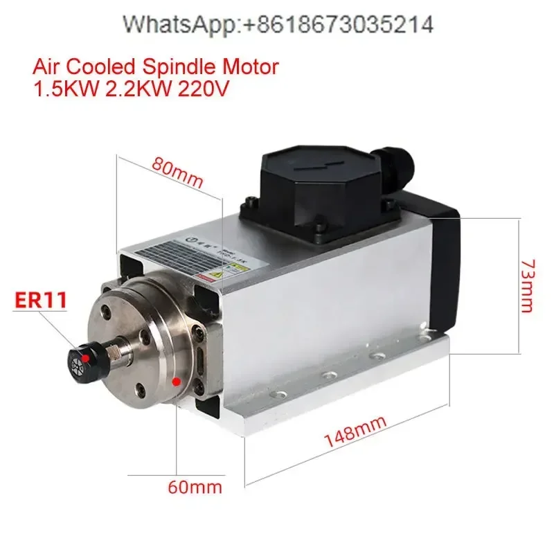 800W 1.5W 2.2KW 3.5KW 4.5KW 6K - Er20 Collet Chuck Spindle Motor 220V review and price