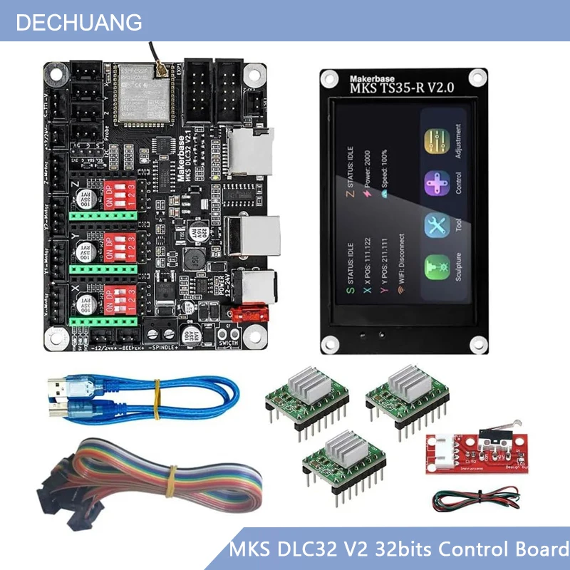 MKS DLC32 V2 GRBL Offline Wifi - Grbl 32 Bit Control Board Offline Display review and price